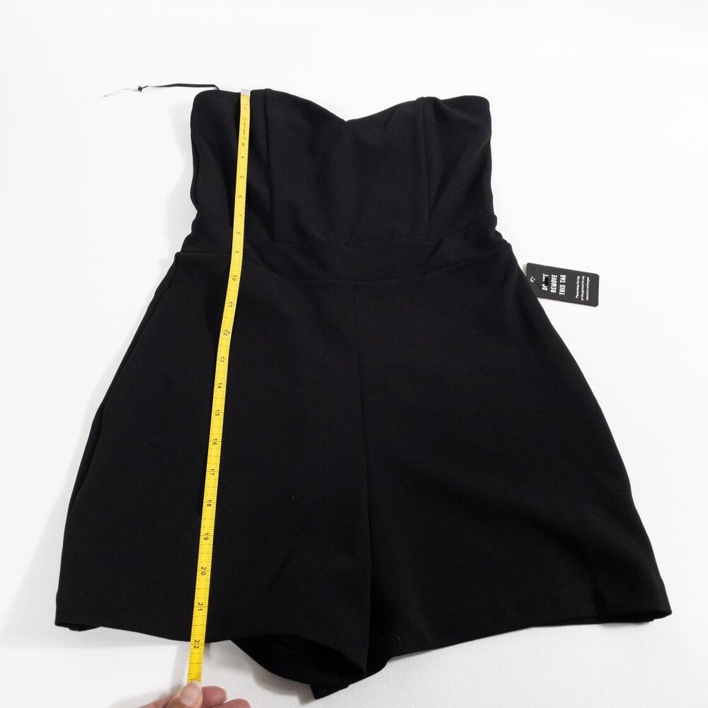 Express Black Strapless Romper Size 0 XXS Club Wear - Picture 7 of 8